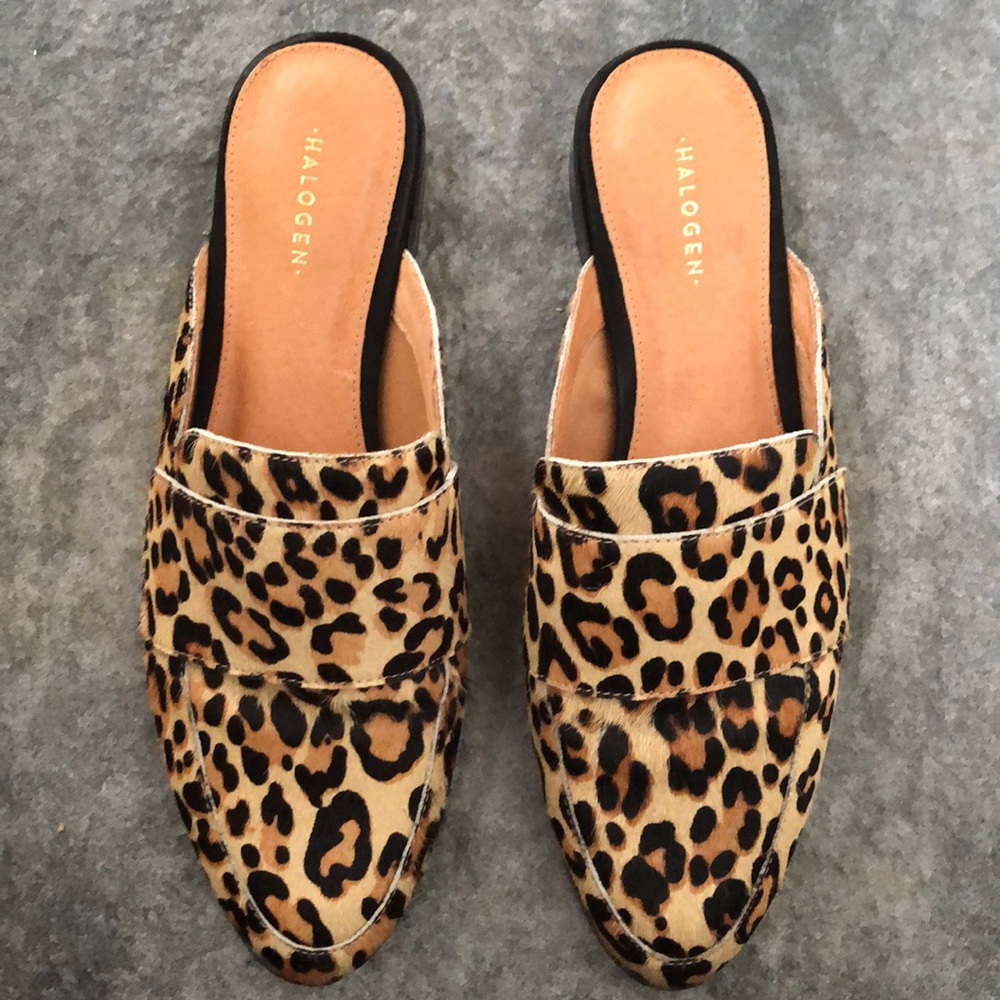 Halogen ‘Violet Genuine Calf Hair Mule’